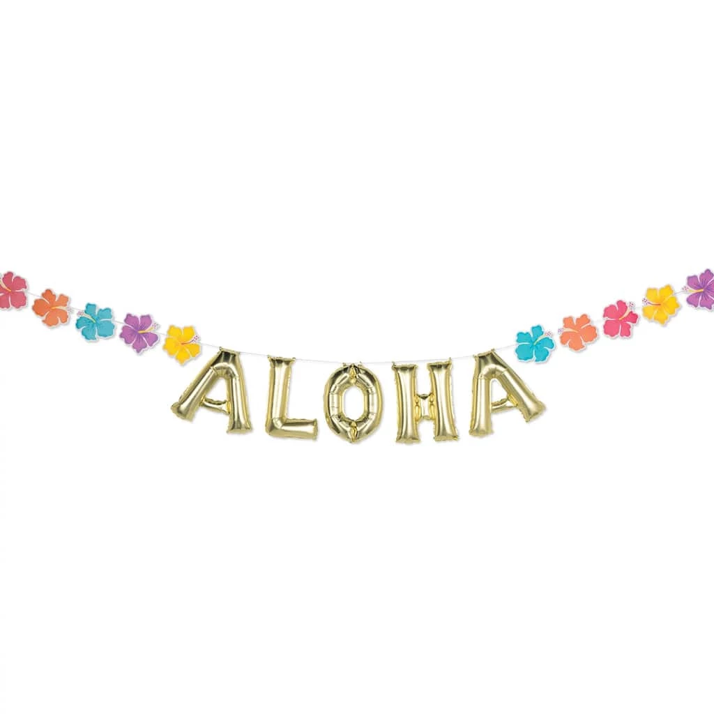Brand new ✨ Summer Aloha Air-Filled Balloon Banner by Amscan ✨ 1 Brand new ✨ Summer Aloha Air-Filled Balloon Banner by Amscan ✨