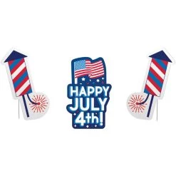Best reviews of 😉 Patriotic Lawn Signs, 3ct. by Amscan ✨