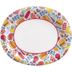 Coupon 🎉 12" Grillin and Chillin Oval Plates, 40ct. by Amscan 😉