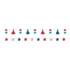 Flash Sale 🤩 Patriotic Stars & Popsicles Double Banners, 4ct. by Amscan 🔥