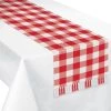 Coupon 😀 72" ☀️ Summer Gingham Canvas Table Runners, 2ct. by Amscan 🎁
