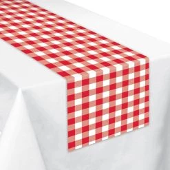 Outlet 💯 27" 🌞 Summer Gingham Paper Table Runners, 2ct. by Amscan 💯