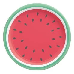 Brand new ✔️ 10.5" Tutti Frutti Citrus Round Paper Plates, 24ct. by Amscan 💯