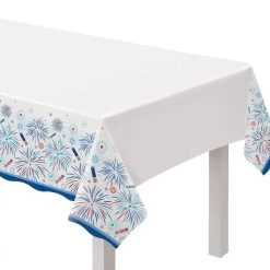 Best deal 🔥 102" Patriotic Celebration Plastic Table Covers, 3ct. by Amscan ✨