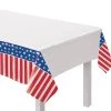 Flash Sale ⌛ 96" Painted Patriotic Plastic Table Covers, 3ct. by Amscan 🔔