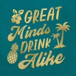 Cheapest 💯 Great Minds Drink Alike Beverage Napkins, 48ct. by Amscan 🔥
