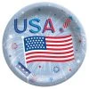 New 🎉 6.75" Patriotic Celebration Paper Plates, 80ct. by Amscan ✔️