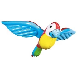 Hot Sale ⭐ 23" 🌞 Summer Inflatable Parrot Decorations, 4ct. by Amscan 🎁