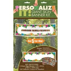 Best Sale π― 64" Giant Personalized Luau Banner Kit by Amscan βοΈ 3 Best Sale π― 64" Giant Personalized Luau Banner Kit by Amscan βοΈ -Amscan Sales Shop D616252S 2