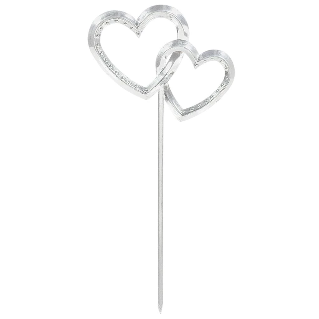 Brand new π 3" Silver Double Heart Picks, 12ct. by Amscan 𧨠2 Brand new π 3" Silver Double Heart Picks, 12ct. by Amscan 𧨠- Image 2