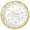 Best reviews of 😉 7.5" Love Round Plastic Plates, 20ct. by Amscan ✨