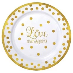 Best reviews of 😉 7.5" Love Round Plastic Plates, 20ct. by Amscan ✨