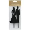 Deals 😍 7" Bride & Groom Silhouette Cake Topper by Amscan ✔️