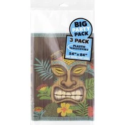 Best Pirce 🧨 84'' x 54'' Vintage Tiki Plastic Table Cover by Amscan 🥰