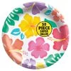 New ❤️ 8.5'' 🌞 Summer Hibiscus Value Pack Round Plates, 50ct. by Amscan 💯
