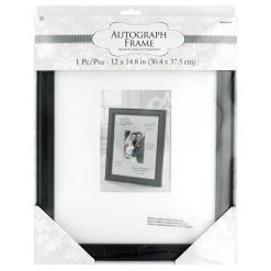 Hot Sale ✨ Black 12" x 14.8" Autograph Frame by Amscan 🤩