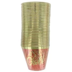 Budget 🧨 9oz. Pink It's a Girl Plastic Tumblers, 30ct. by Amscan 🌟