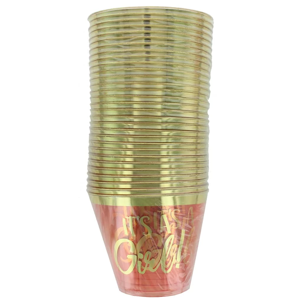 Budget 𧨠9oz. Pink It's a Girl Plastic Tumblers, 30ct. by Amscan π 1 Budget 𧨠9oz. Pink It's a Girl Plastic Tumblers, 30ct. by Amscan π