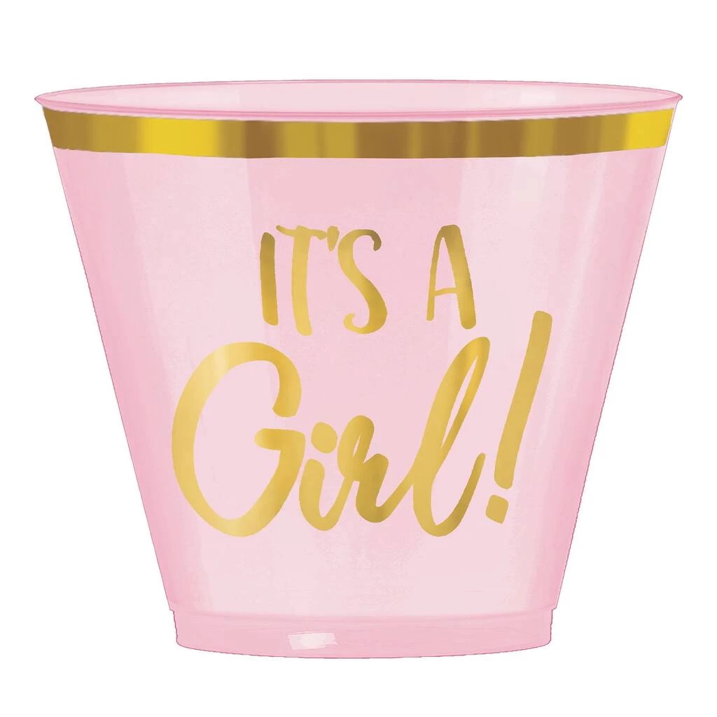 Budget 𧨠9oz. Pink It's a Girl Plastic Tumblers, 30ct. by Amscan π 2 Budget 𧨠9oz. Pink It's a Girl Plastic Tumblers, 30ct. by Amscan π - Image 2
