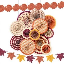 Top 10 🥰 Thanksgiving Paper Fan Room Decorating Kit by Amscan 🌟