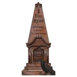 Flash Sale ⌛ For Rent Oversized 🧛 Halloween Foam Tombstone by Amscan 🌟