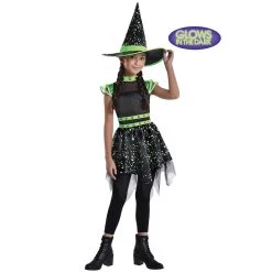 Outlet 👍 Glow in the Dark Midnight Mischief Witch Youth Costume by Amscan 👏