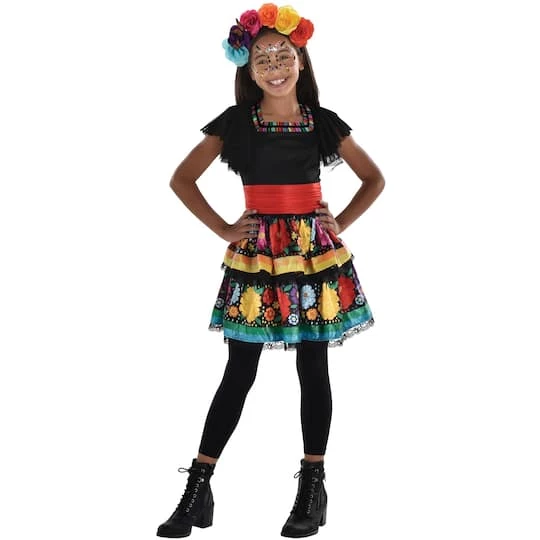 Top 10 π Rainbow Day of the Dead Child Costume by Amscan π 2 Top 10 π Rainbow Day of the Dead Child Costume by Amscan π - Image 2