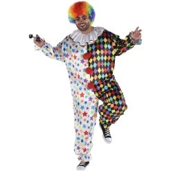Hot Sale π€© Circus Friendly Clown Adult Costume by Amscan π