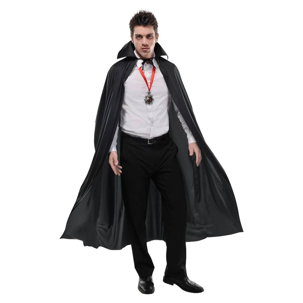 Discount β€οΈ Full Length Black Cape Adult Costume by Amscan π 1 Discount β€οΈ Full Length Black Cape Adult Costume by Amscan π