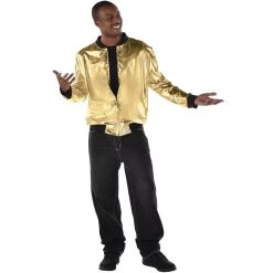 New 🎉 Gold Hip Hop Adult Track Jacket by Amscan 👏