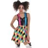 Cheapest 👍 Neon Circus Skater 👗 Skirt with Suspenders Adult Set by Amscan 👍