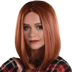 Discount 🎉 Adult Red Long Bob Wig by Amscan 😍