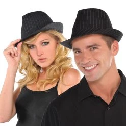 Deals 👍 Adult Pinstripe Fedora Hat by Amscan 😍