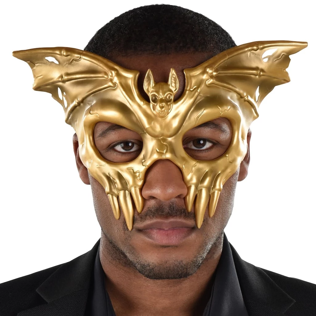 Hot Sale ✨ Gold Winged Skull Adult Mask by Amscan ⭐ 1 Hot Sale ✨ Gold Winged Skull Adult Mask by Amscan ⭐