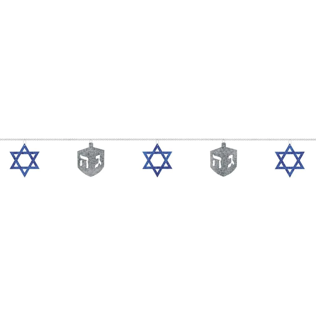 Buy π― 9ft. Sequin Ring Hanukkah Garland by Amscan π 1 Buy π― 9ft. Sequin Ring Hanukkah Garland by Amscan π