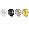 Cheap ⌛ 12" Black, Silver and Gold New Year's Latex Balloons by Amscan 🌟