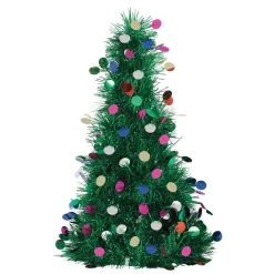 New 💯 24" 🎁 Christmas Tinsel Tree Centerpiece with Ornaments by Amscan 🌟