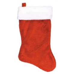 Wholesale 😀 18" Red Plush 🎄 Christmas Stocking by Amscan 🎉