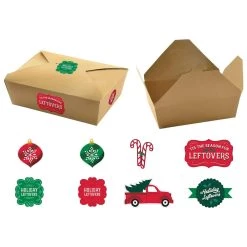 Hot Sale 😍 Christmas Kraft Paper Leftover Containers by Amscan 🌟