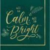 Discount ⭐ Christmas Calm and Bright Lunch Paper Napkins, 48ct. by Amscan 👏