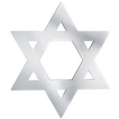 Wholesale ⭐ 18" Mirrored Star of David Hanging Hanukkah Decoration by Amscan ⭐