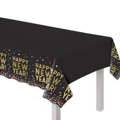 Best Pirce 🎉 102" New Year's Eve Colorful Confetti Plastic Table Cover by Amscan ✨